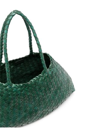 Forest Green woven Santa Croce tote bag DRAGON DIFFUSION | 8892DGS5MATFOREST